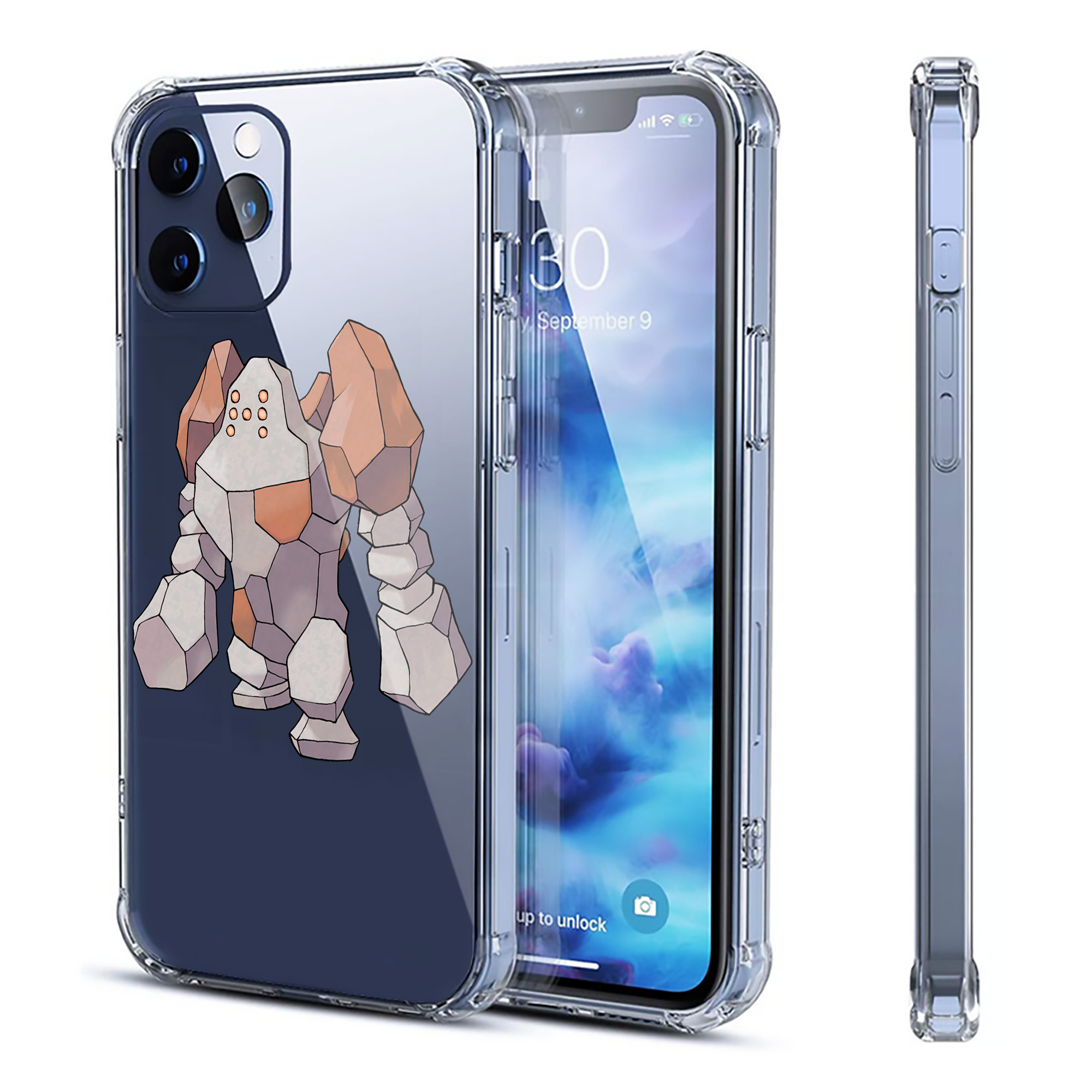 （画像用） ポケットモンスター Pokémon 【iPhone 12シリーズ対応】透明スマホケース（クリアソフトケース）